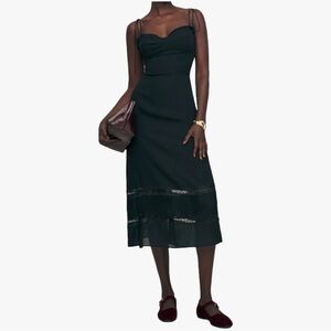 Reformation Ronan Dress in Black, Size: 10 (Original Price: $278.00)